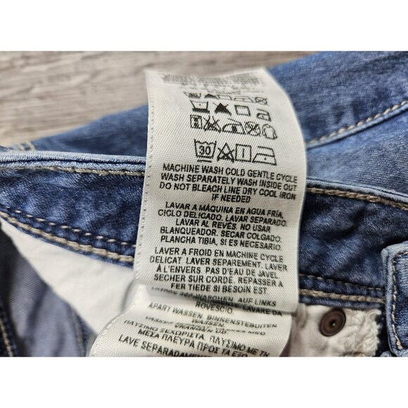 (3/$35) Guess Jeans Womens 25 Light Wash Skinny Stretch Denim Low Rise Pants - Picture 8 of 13